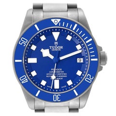 Tudor Pelagos Automatik-Titan-Herrenuhr 25600T Box Card mit blauem Zifferblatt