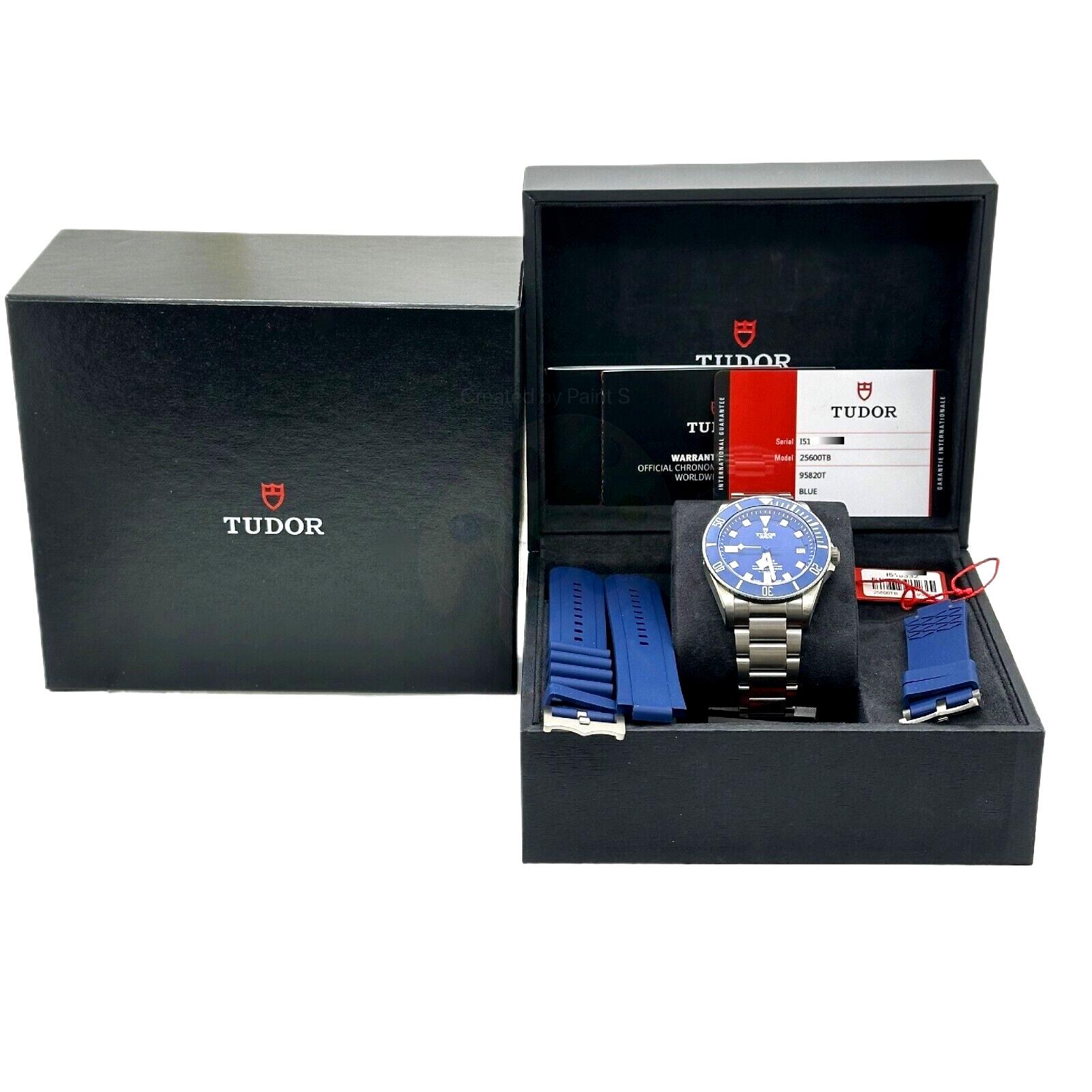 Tudor Pelagos Titan 25600TB Blaues Zifferblatt Box Papier im Zustand „Hervorragend“ in San Diego, CA