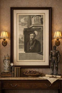 Tudor Portrait Edward Seymour, Duke of Somerset, Engraving, c.1700