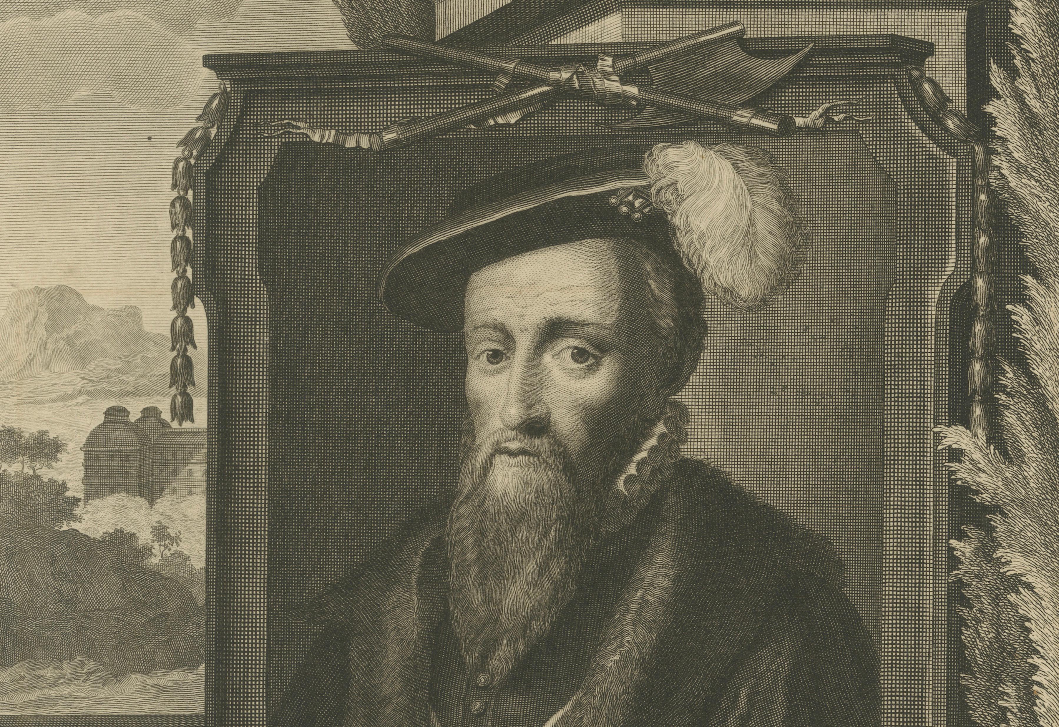 Tudor Portrait Edward Seymour, Duke of Somerset, Engraving, c.1700