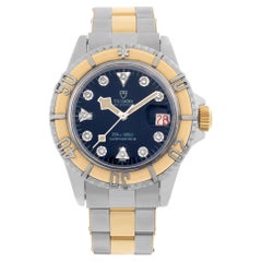 Used Tudor Prince 7021/0 Automatic Watch Stainless Steel Blue Dial