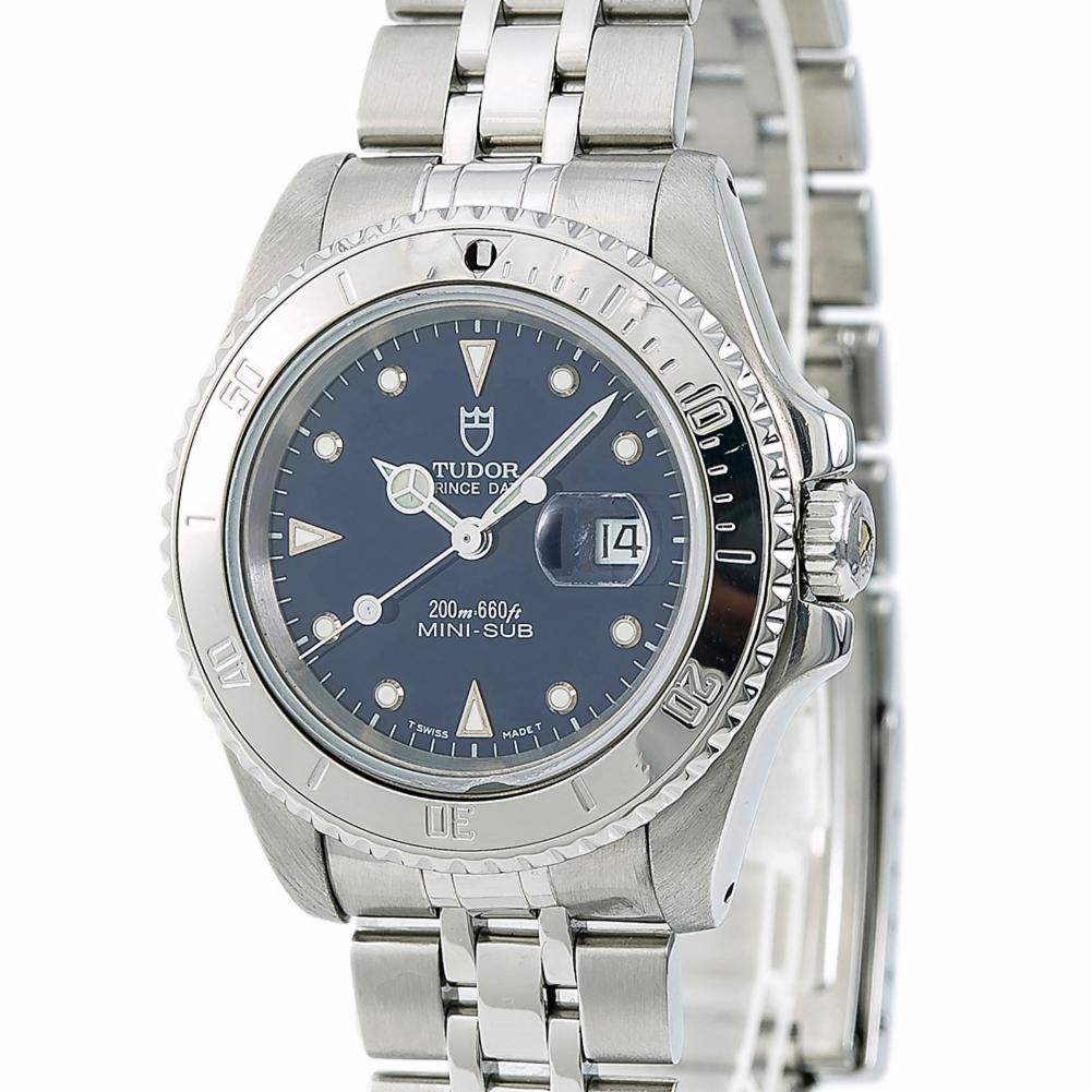 Tudor Prince 73190, Blue Dial, Certified and Warranty In Excellent Condition For Sale In Miami, FL