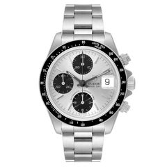 Tudor Prince Chronograph Silver Dial Steel Mens Watch 79260