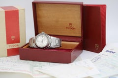 Tudor Prince Date Chrono Time 9140/0 - 38mm - Esfera plateada - Brazalete integrado