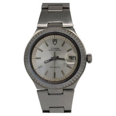 Tudor Prince Date Chrono Time 9140/0 - 38mm - Esfera plateada - Brazalete integrado