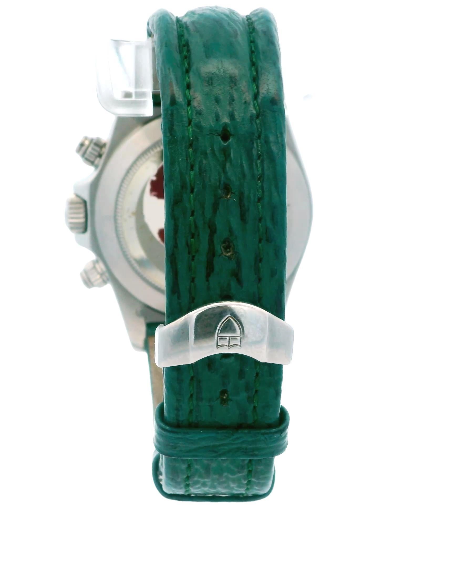 Tudor Prince Date Chronograph Tiger Green 79280 Box & Papers For Sale 1