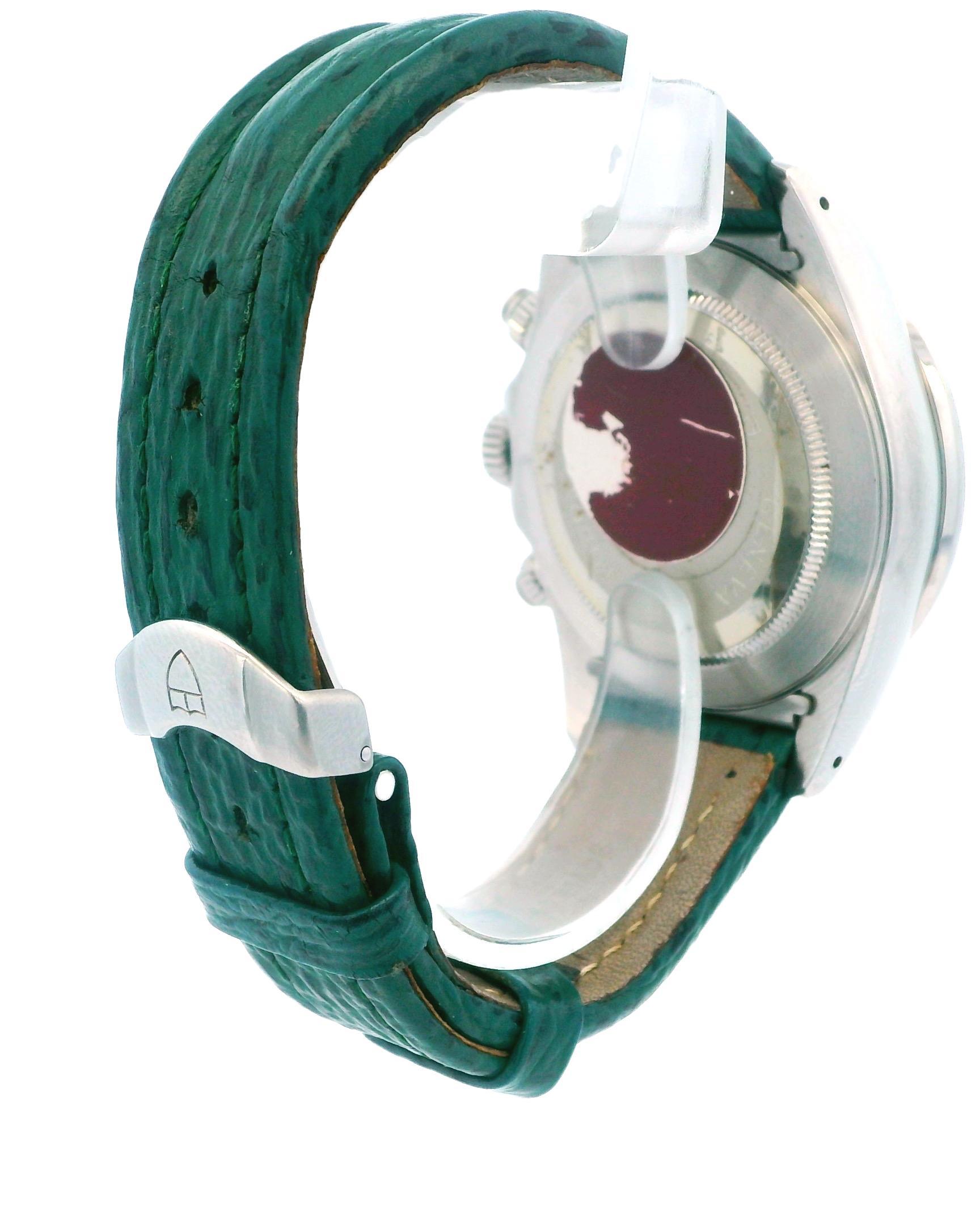 Tudor Prince Date Chronograph Tiger Green 79280 Box & Papers For Sale 2
