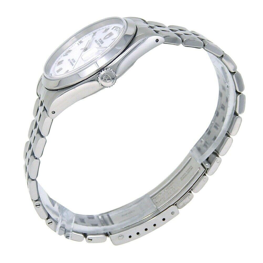 Brand: Tudor
Band Color: Stainless Steel	
Gender:	Men's
Case Size: 36-39.5mm	
MPN: Does Not Apply
Lug Width: 20mm	
Features:	12-Hour Dial, Roman Numerals, Sapphire Crystal, Swiss Made, Swiss Movement
Style: Casual	
Movement:	Mechanical