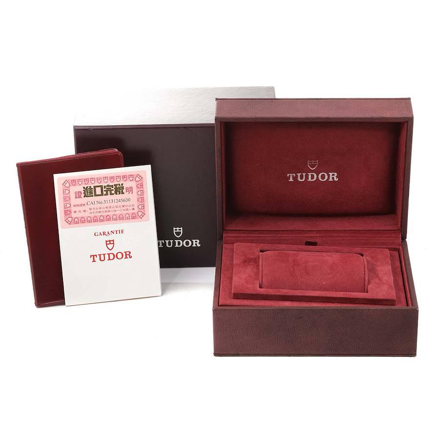 Tudor Prince Date Unisex-Uhr 72000 mit schwarzem Zifferblatt und schwarzem Zifferblatt im Angebot 6