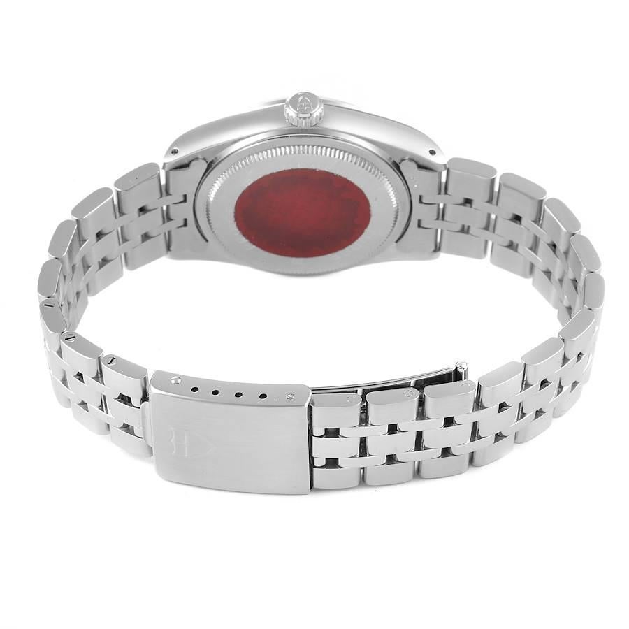Tudor Prince Date Unisex-Uhr 72000 mit schwarzem Zifferblatt und schwarzem Zifferblatt im Angebot 4