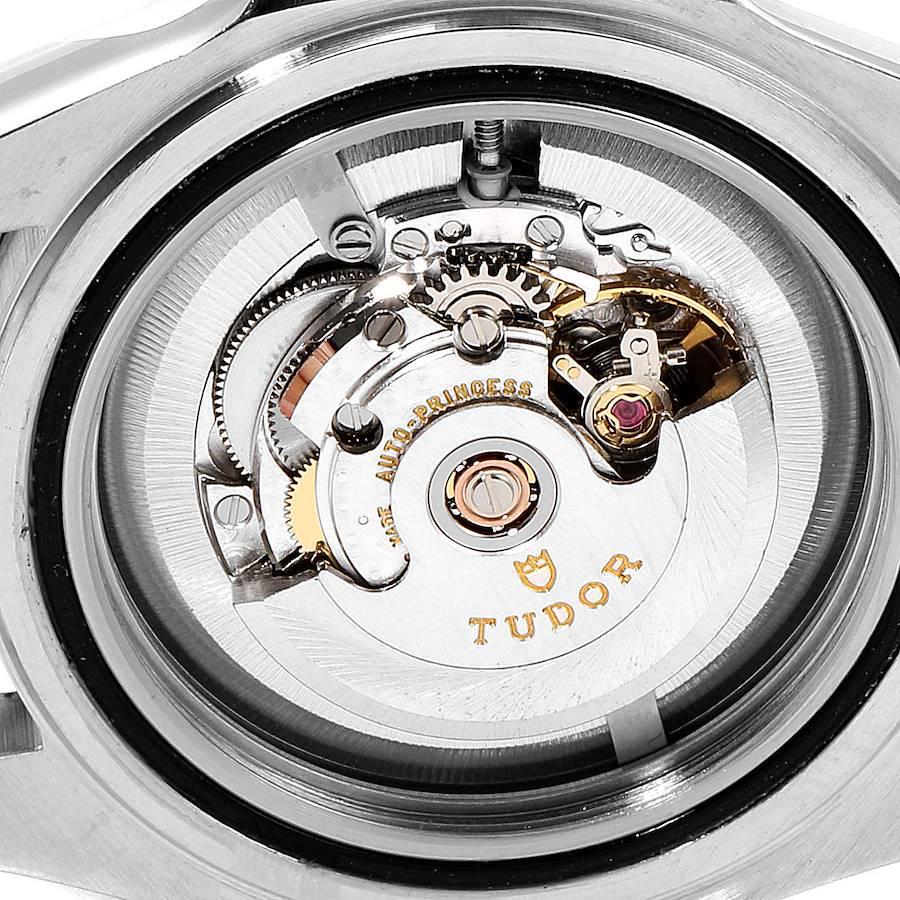 Tudor Prince Date Mini Sub Lachs Zifferblatt Stahl Herrenuhr 73190 Papiere im Angebot 4