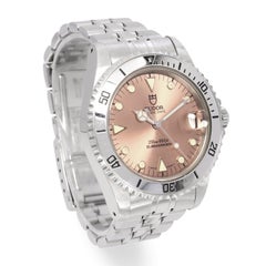 Reloj de buceo Tudor Prince Date Submariner con esfera color salmón, ref. 75190