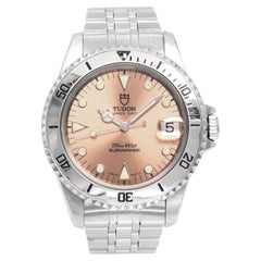Reloj de buceo Tudor Prince Date Submariner con esfera color salmón, ref. 75190