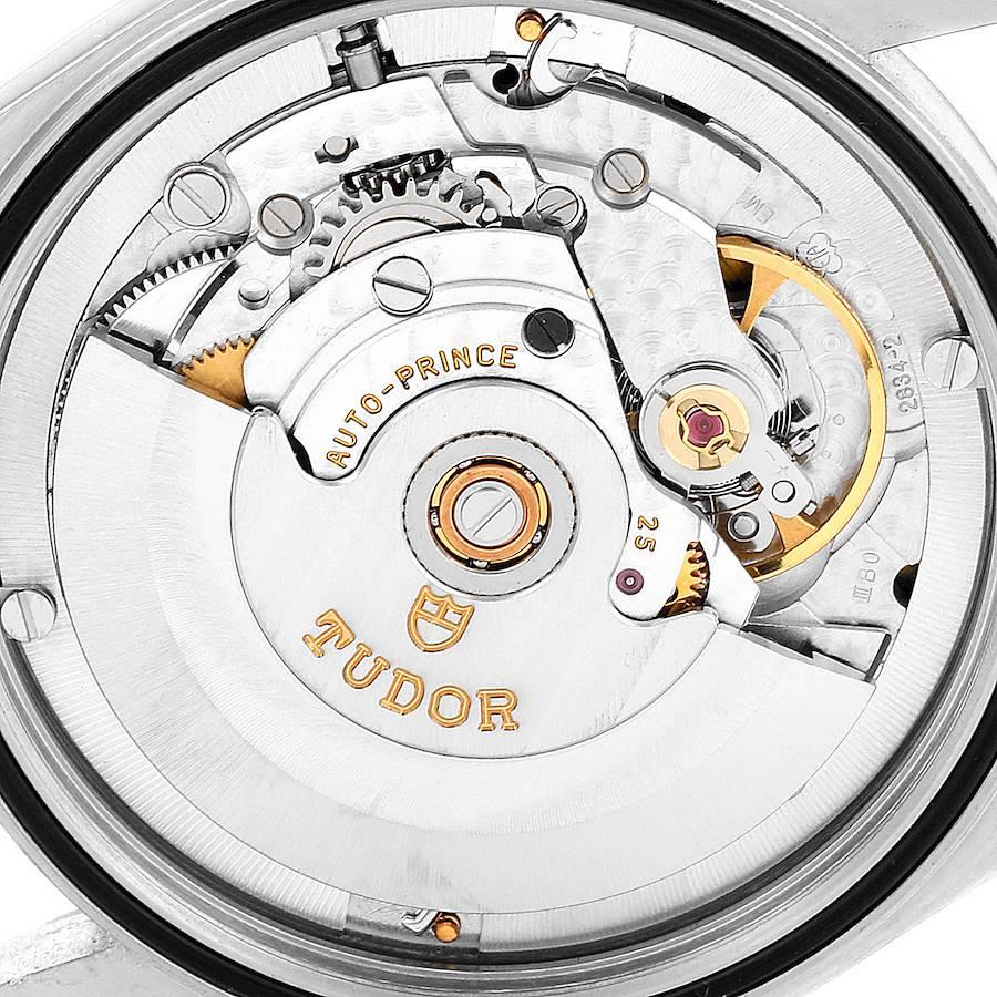 Tudor Prince Day Date Stahl-Herrenuhr 76200 mit schwarzem Zifferblatt 5