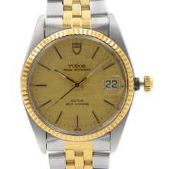 Tudor Prince Oysterdate 18k Gelbgold Stahl Satin Zifferblatt Automatikuhr 75203