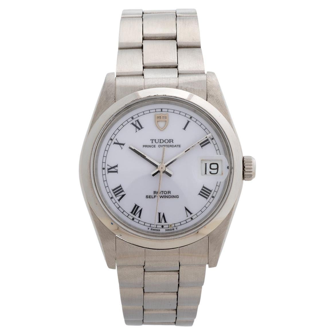 Tudor Prince Oysterdate 74000. Desirable White Dial, Box & Papers. 1993. For Sale