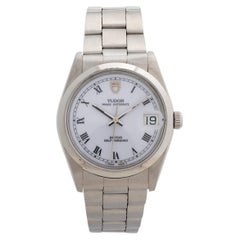 Tudor Prince Oysterdate 74000. Desirable White Dial, Box & Papers. 1993.