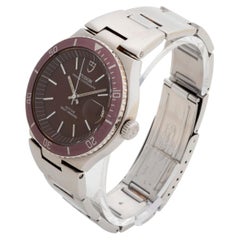 Tudor Prince Oysterdate, ref 9121/1. 38mm Stainless Steel. Red Dial, Year c1974