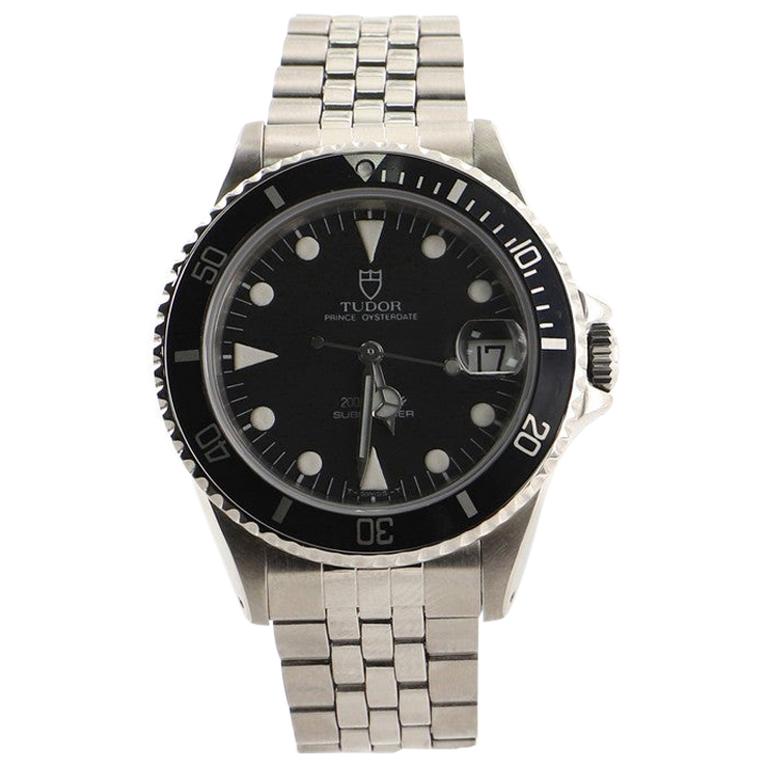 Tudor Prince Oysterdate Submariner Automatic Watch Stainless Steel 36