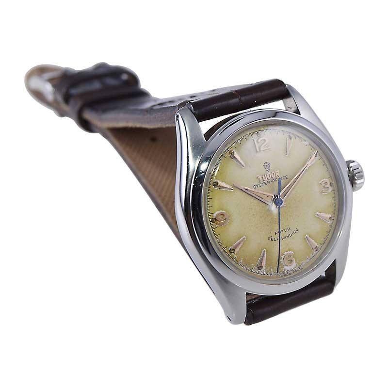 Modernist Tudor Prince Stainless Steel with Original Dial From 1954