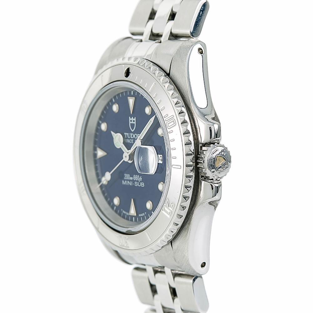 Tudor Prince 73190, Blue Dial Certified Authentic In Excellent Condition For Sale In Miami, FL