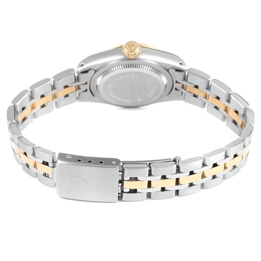 Tudor Princess Date Steel Yellow Gold Diamond Ladies Watch 225033 Papers For Sale 4