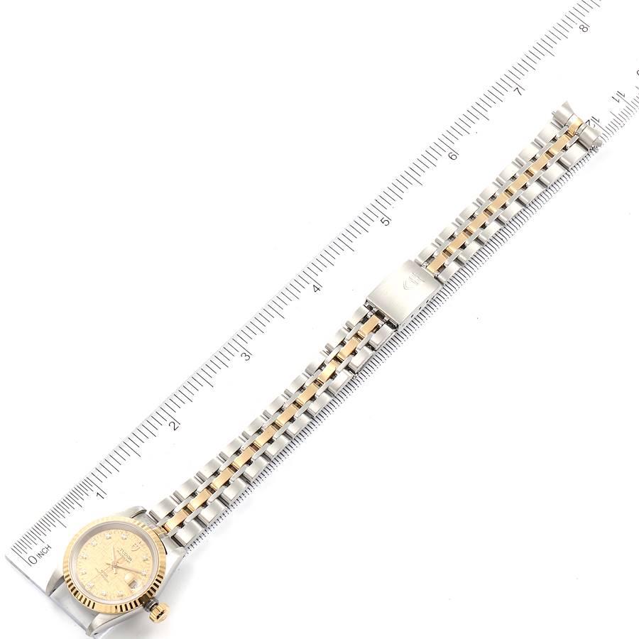 Tudor Princess Date Steel Yellow Gold Diamond Ladies Watch 225033 Papers For Sale 5