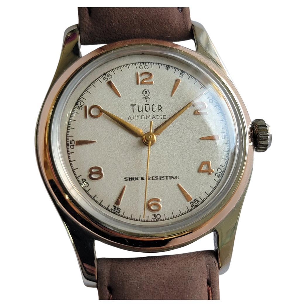 Tudor Ref 951 Rose Gold Bezel 34mm 1950s Mens Vintage Bumper Automatic RA645
