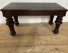 Tudor Revival Style Carved Coffee Table