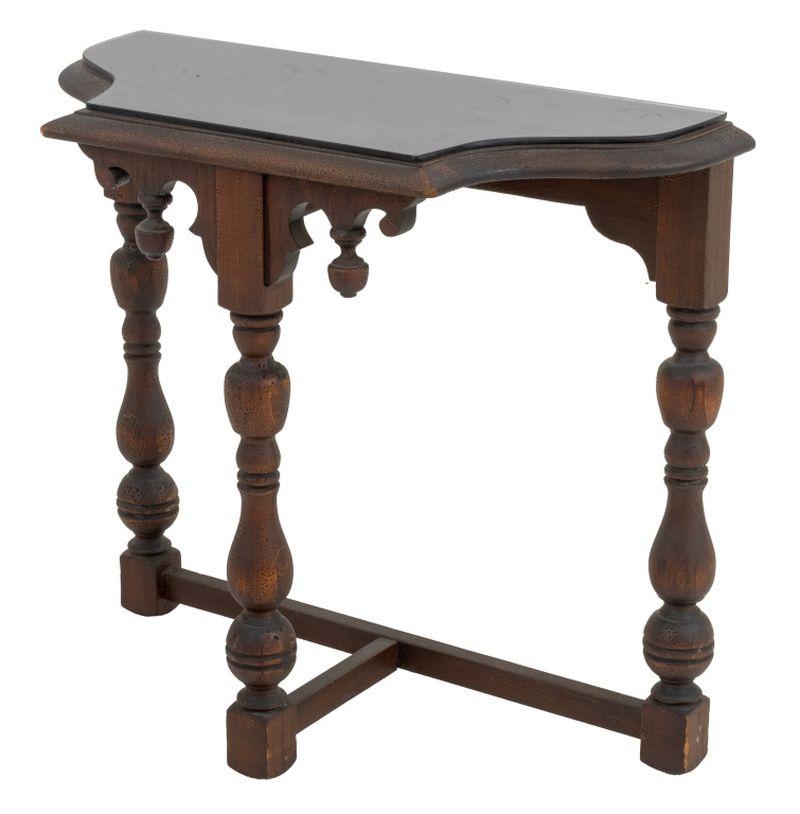 20th Century Tudor Revival Turned Wood Accent Table, ca. 1920 For Sale