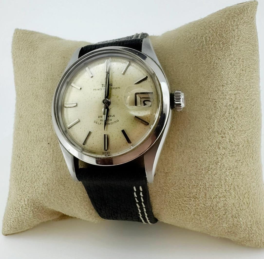 Orologio automatico da uomo Tudor Rolex ref 7968 Prince-OysterDate Rose Logo, c1959. in vendita 2