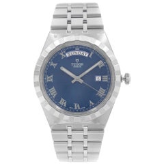 Tudor Royal Steel Day-Date Blue Dial Automatic Mens Watch M28600-0005