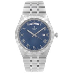 Tudor Royal Steel Day-Date Blue Dial Automatic Herrenuhr M28600-0005