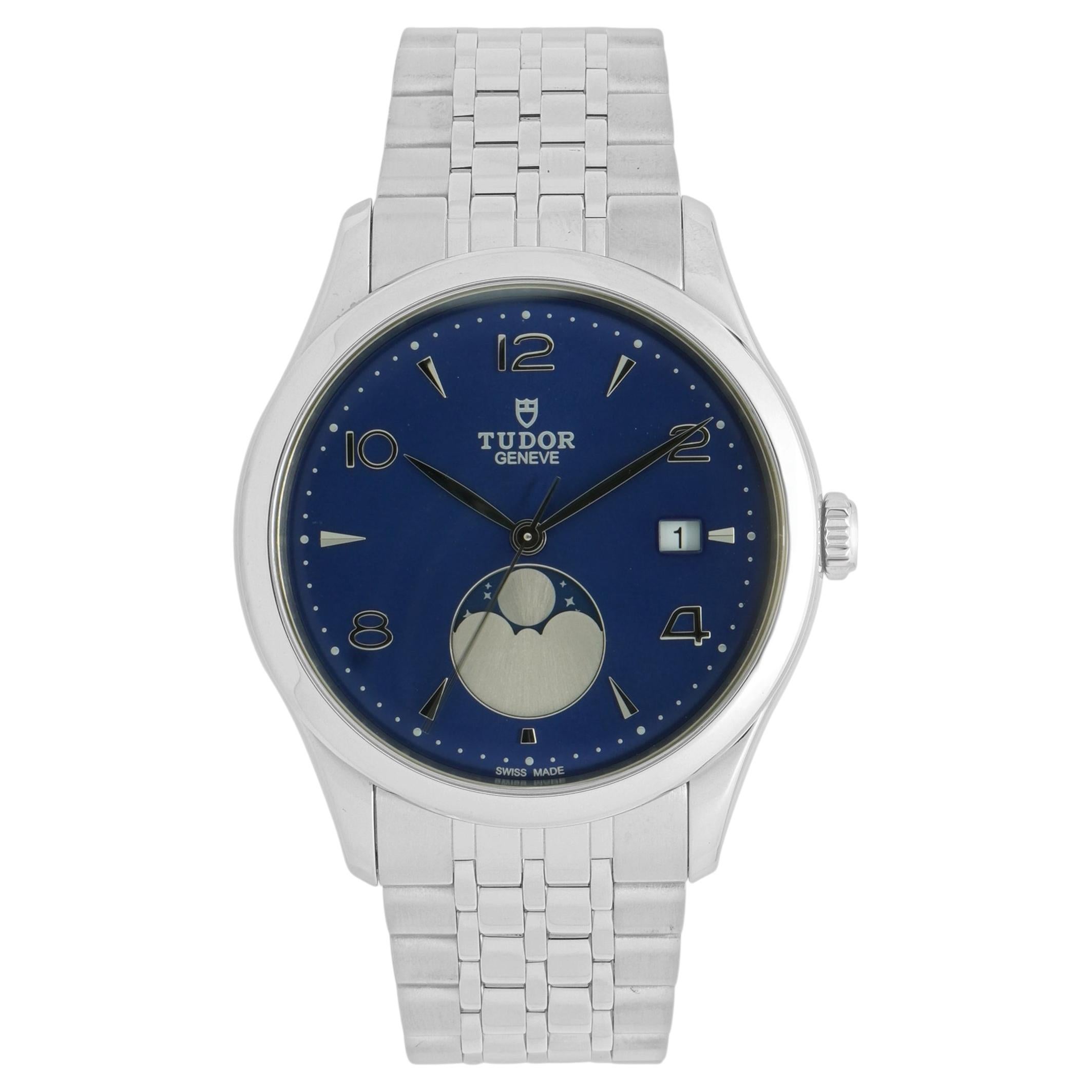 Tudor en acier inoxydable 1926 Luna 39 mm en vente