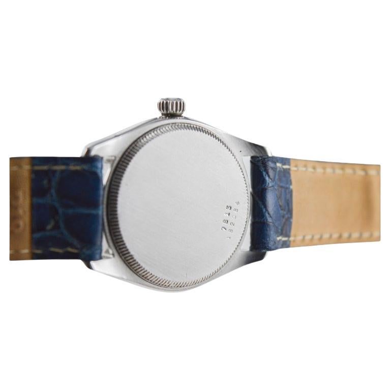 Tudor in acciaio inossidabile del 1956 con finitura personalizzata sul quadrante originale in vendita 3
