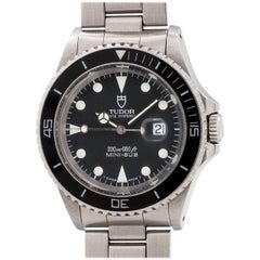 Tudor Montre-bracelet à remontage automatique Mini-Sub en acier inoxydable Réf. 73090, circa 1992