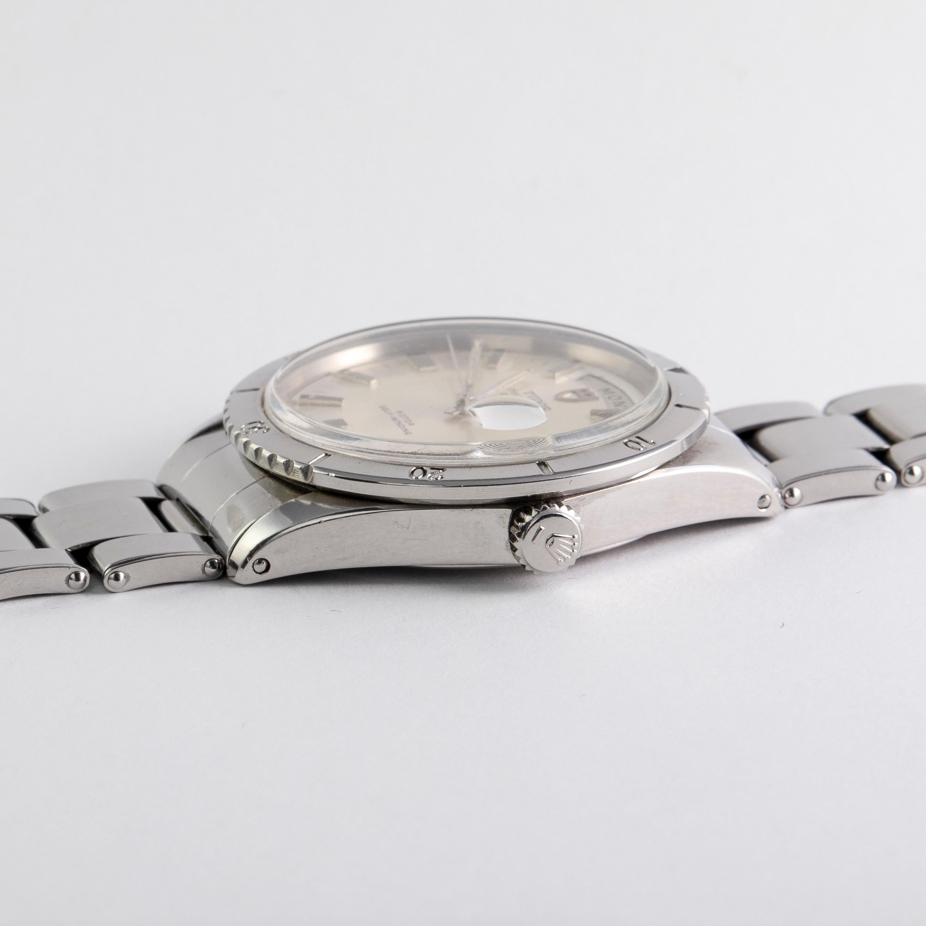 Tudor Stainless Steel Oyster Prince Date Automatic Watch, 1960s In Good Condition In New York, NY