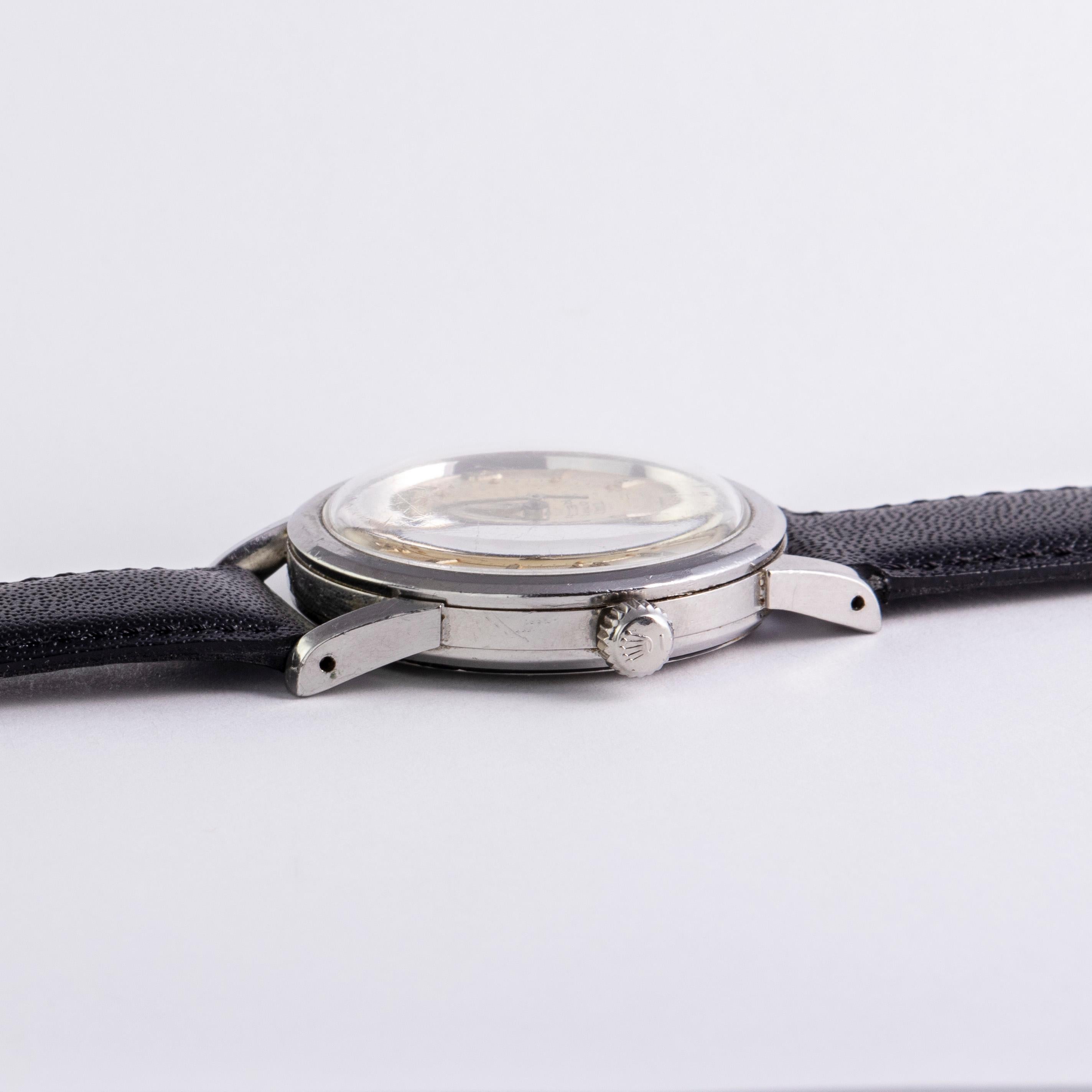 Tudor Stainless Steel Oyster Regent Manual Wind Wristwatch, 1960s In Good Condition For Sale In New York, NY