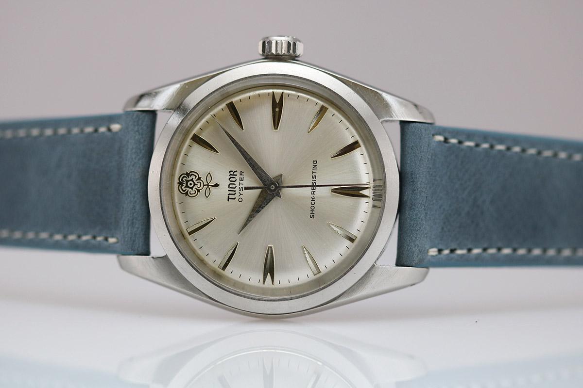Tudor Stainless Steel Oyster Shock Resisting Ref 7934 Wristwatch, circa 1965 In Good Condition In Miami Beach, FL