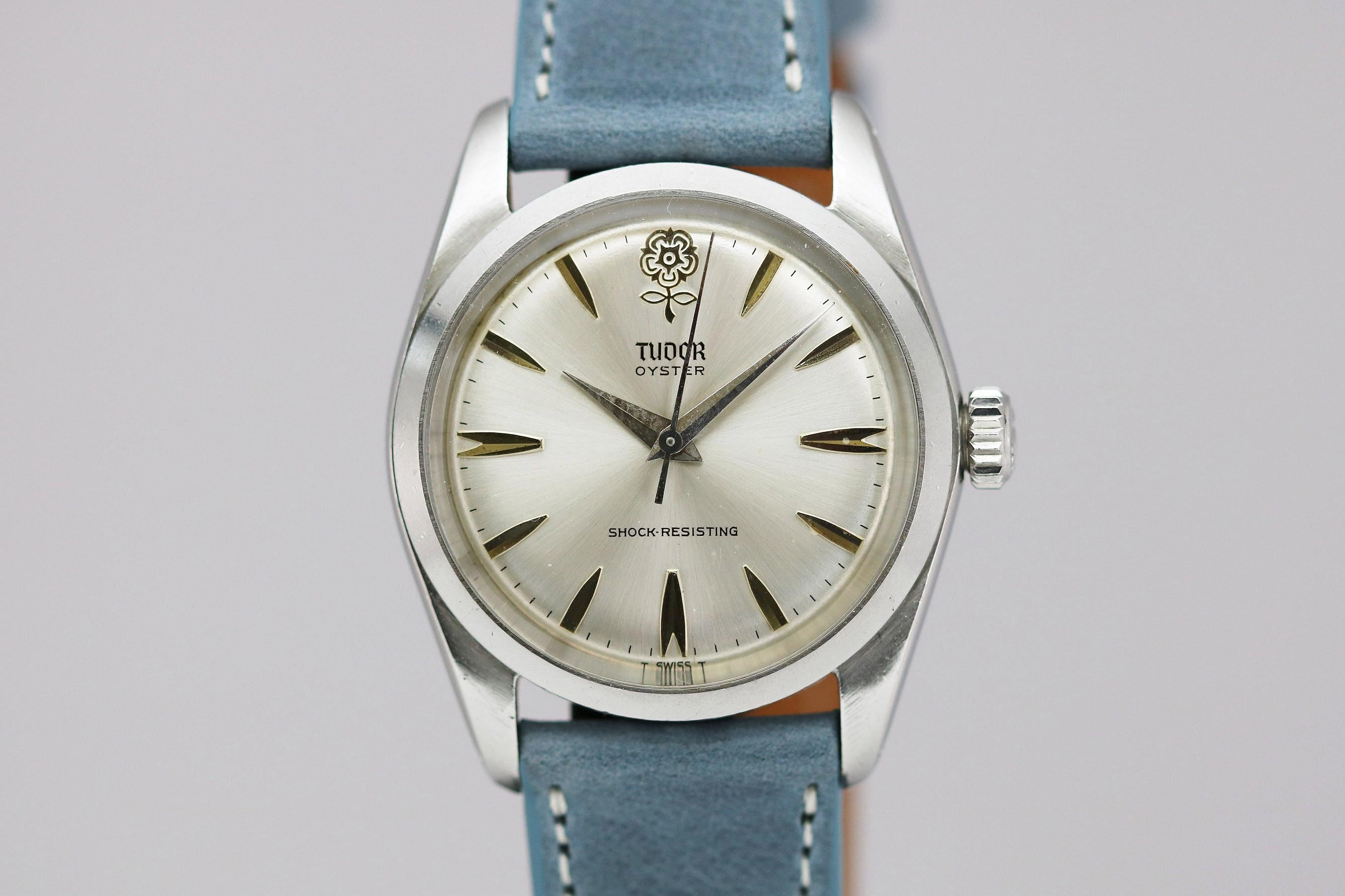 Tudor Stainless Steel Oyster Shock Resisting Ref 7934 Wristwatch, circa 1965 1