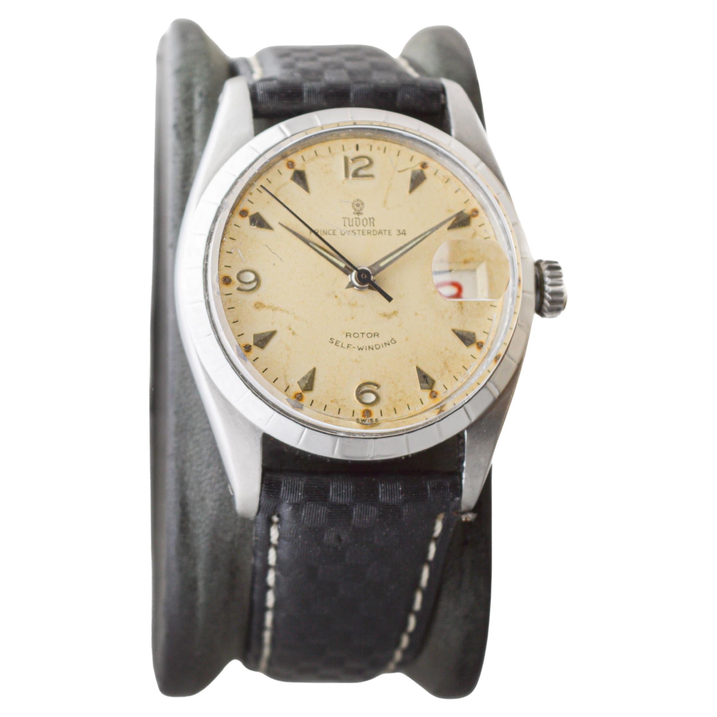 Tudor Stainless Steel Prince Oysterdate 34 circa 1950's
