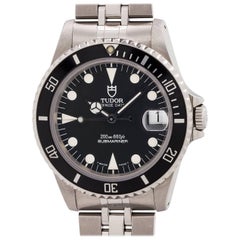 Vintage Tudor Stainless Steel Submariner self winding wristwatch Ref 75190, circa 1999