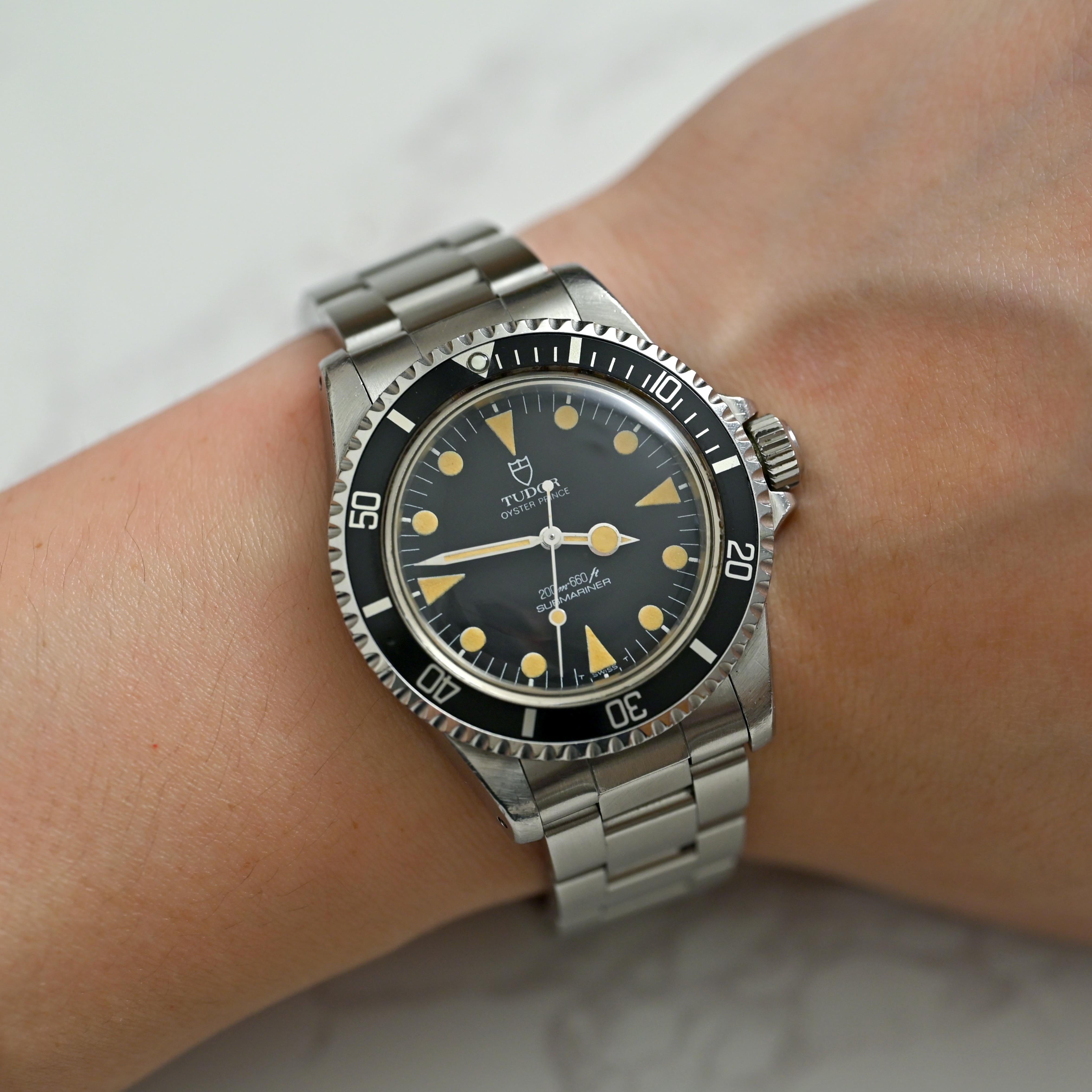 Tudor Steel Submariner No Date Matte Dial Pumpkin Lollipop 94010 For Sale 8