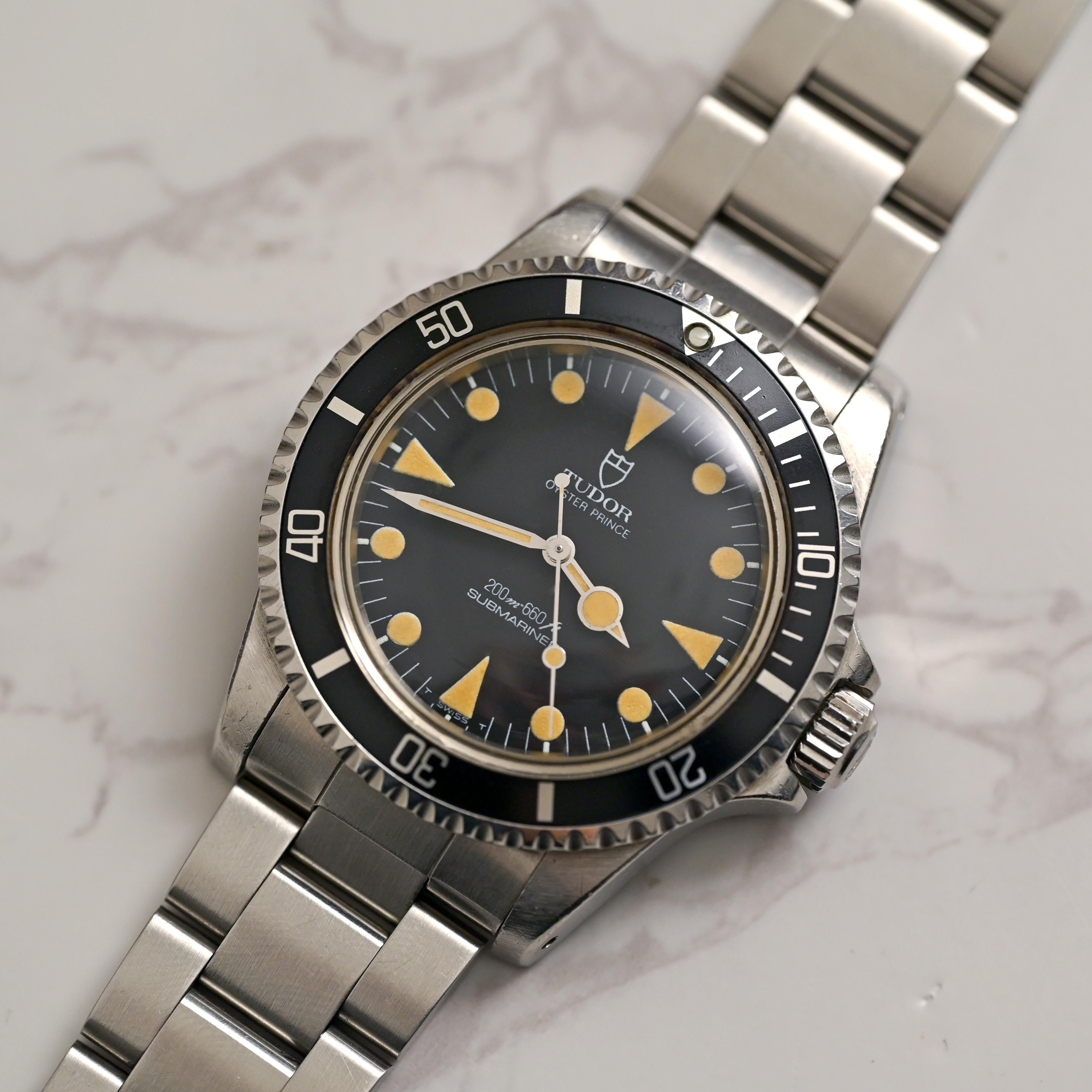 Tudor Steel Submariner No Date Matte Dial Pumpkin Lollipop 94010 For Sale 2