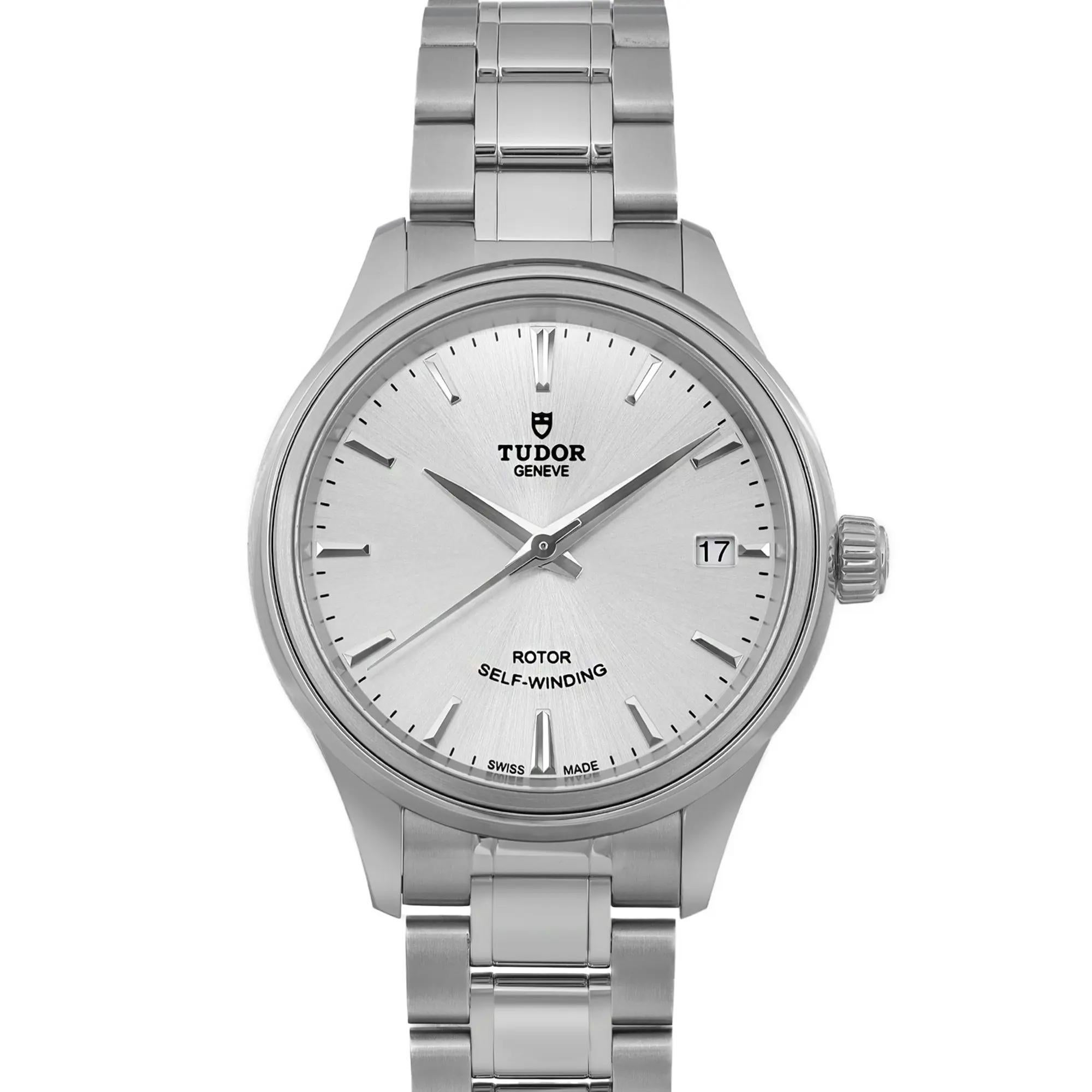 Brand new. Box and papers are included. Open dated card.

Basic Details
Brand: TUDOR
Type: Wristwatch
Department: Women
Model: Tudor Style
Model Number: 12300
Style: Casual
Year Manufactured: 2020-Now
Vintage: No
Country/Region of Manufacture: