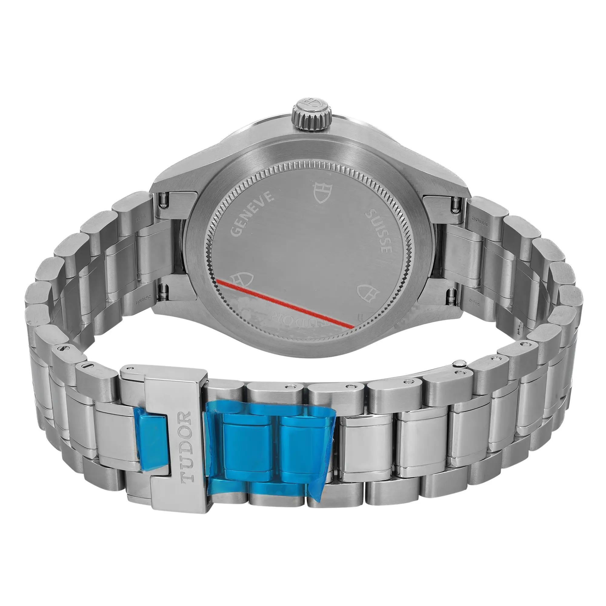 Tudor Style 34mm Stainless Steel Silver Dial ladies Automatic Watch 12300-0001 2