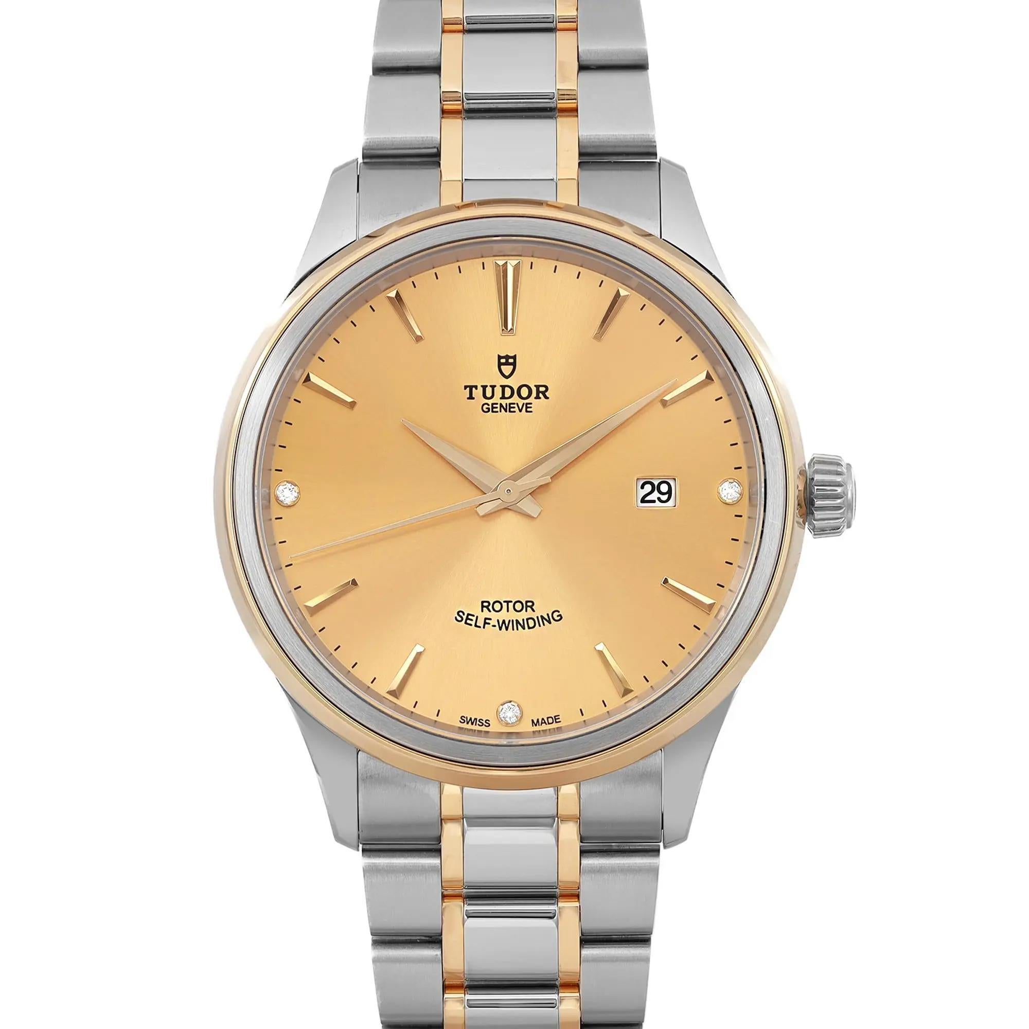 Unworn. The watch comes with an original box and paper. Open Date card. 

Brand Information:
Brand: TUDOR
Model: Tudor Style
Model Number: 12703-0004
Country/Region of Manufacture: Switzerland
Year Manufactured: 2020-Now
Watch Type & Style:
Type: