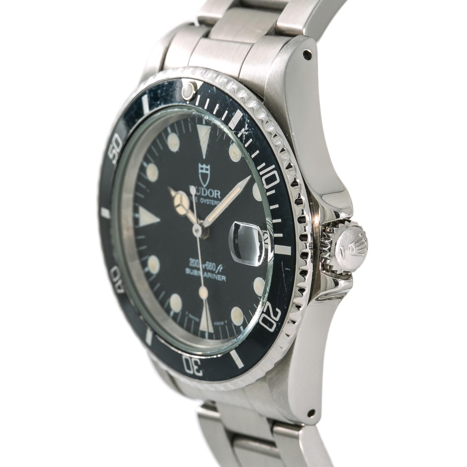 Contemporary Tudor Submariner 75090, Black Dial, Certified and Warranty