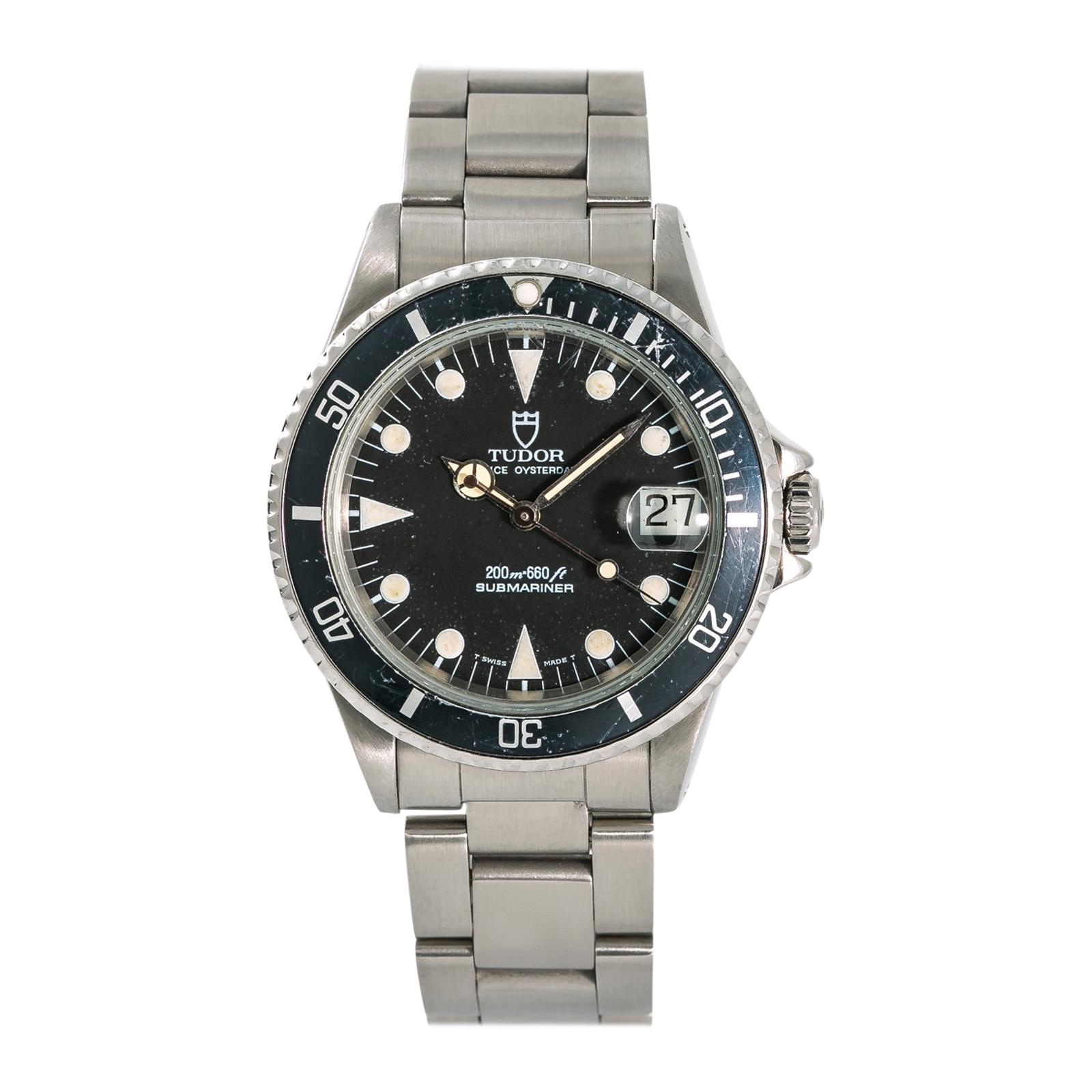 Tudor Submariner 75090, Black Dial, Certified and Warranty