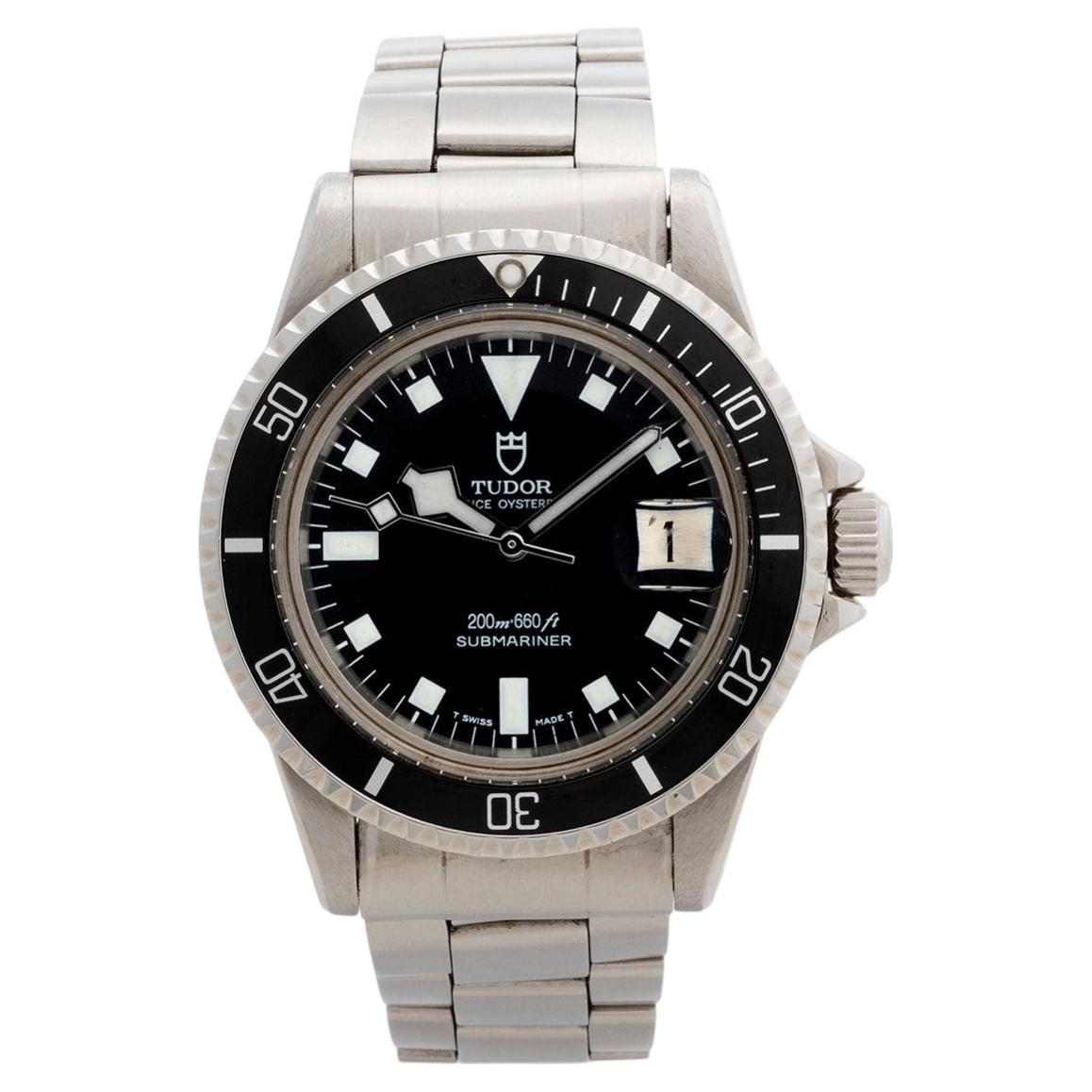 Tudor Submariner Date ref 94110 (aka the Snowflake). Rolex Crown/Bracelet, 1982 For Sale